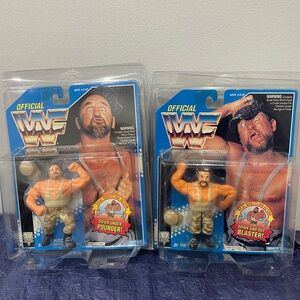 Vintage WWF Hasbro: The Bushwackers Butch & Luke - Series #10 (MOC)